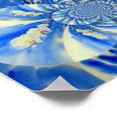 schilderij van Orchid Waterverf, bries, Clouds Man Poster (Hoek)