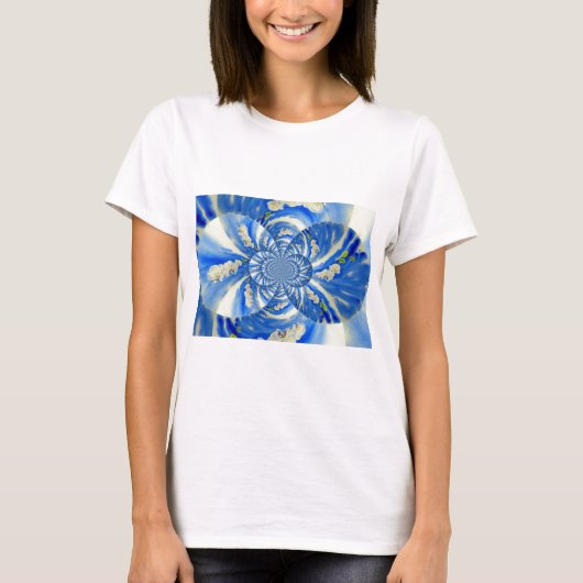 schilderij van Orchid Waterverf, bries, Clouds Man T-shirt (Voorkant)