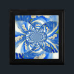 schilderij van Orchid Waterverf, Clouds Mandala Cadeaudoosje<br><div class="desc">romantisch surrealistisch mandala witte orchidee waterverf schilderij H Cooper</div>