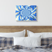 schilderij van Orchid Waterverf, Clouds Mandala Canvas Afdruk (Insitu (Slaapkamer))