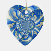 schilderij van Orchid Waterverf, Clouds Mandala Keramisch Ornament (Rechts)