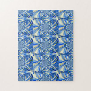 schilderij van Orchid Waterverf, Clouds Mandala Legpuzzel