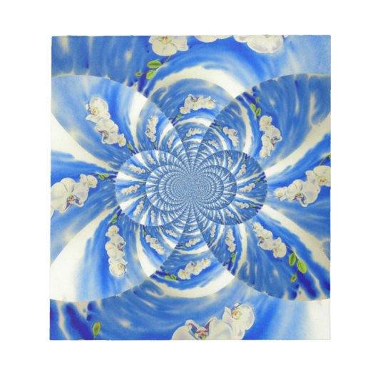 schilderij van Orchid Waterverf, Clouds Mandala Notitieblok (Voorkant)