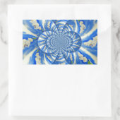 schilderij van Orchid Waterverf, Clouds Mandala Rechthoekige Sticker (Tas)