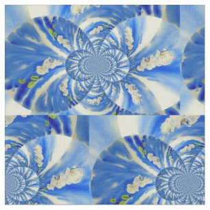 schilderij van Orchid Waterverf, Clouds Mandala Stof