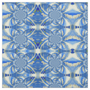 schilderij van Orchid Waterverf, Clouds Mandala Stof