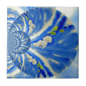 schilderij van Orchid Waterverf, Clouds Mandala Tegeltje (Voorkant)