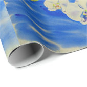 schilderij van orchidee Waterverf, bries, wolken Cadeaupapier (Rol Hoek)