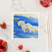 schilderij van orchidee Waterverf, bries, wolken Servetten (Insitu)