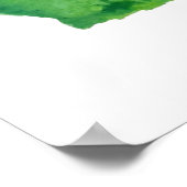 schilderij van paars-Afrikaanse waterverf Poster (Hoek)