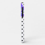 schilderij van Paarse waterverf Orchid, polka-stip Case-Mate iPhone Case (Achterkant/links)