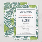 Schilderij van palmboombladeren Hawaïaans Kaart (Voorkant / Achterkant)