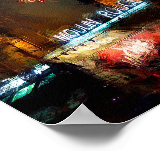 schilderij van Parijs Poster (Hoek)