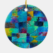 Schilderij van Paul Klee, Geterrasseerde tuin Keramisch Ornament (Achterkant)