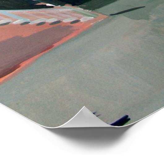 Schilderij van Pescheria di Rialto Poster (Hoek)