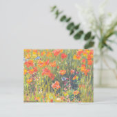 Schilderij van Poppies Briefkaart (Staand voorkant)