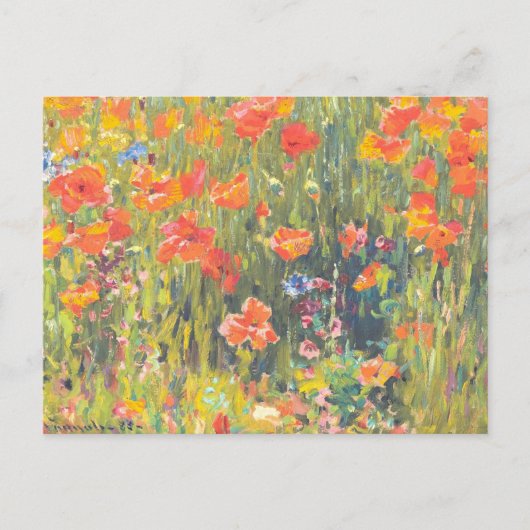 Schilderij van Poppies Briefkaart (Voorkant)