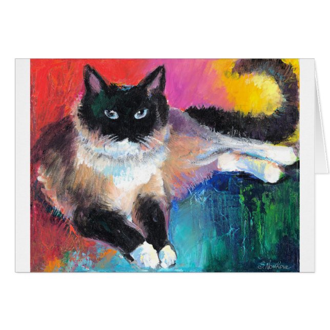 schilderij van ragdoll 2 Novikova (Voorkant Horizontaal)