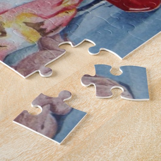 schilderij van retro - make up bag nog life legpuzzel (Zijkant)