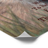 schilderij van rode vos met droevig natuurgedicht poster (Hoek)