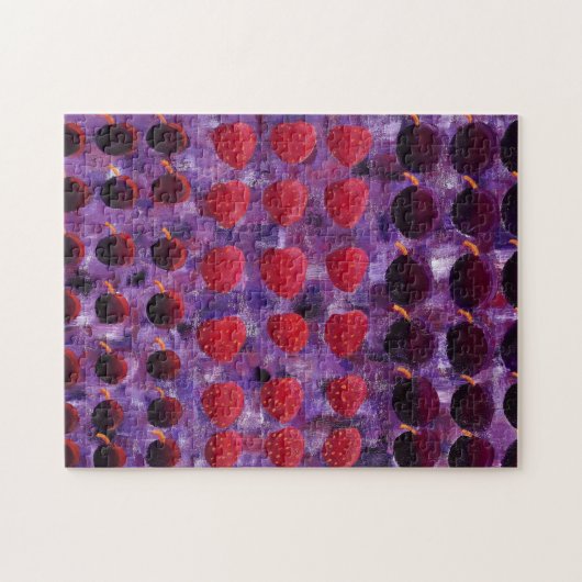 Schilderij van rood fruit legpuzzel (Horizontaal)