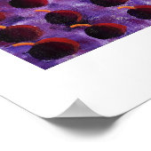 Schilderij van rood fruit poster (Hoek)