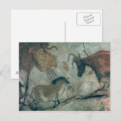 Schilderij van rotsen met een paard en een koe, c. briefkaart (Voorkant / Achterkant)