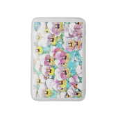 schilderij van roze gele waterverf badmat (Voorkant Verticaal)