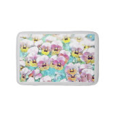 schilderij van roze gele waterverf badmat (Voorkant)