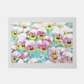 schilderij van roze gele waterverf deurmat (Voorkant)