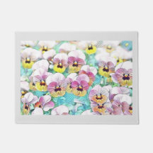 schilderij van roze gele waterverf