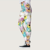 schilderij van roze gele waterverf leggings (Links)