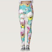 schilderij van roze gele waterverf leggings (Voorkant)