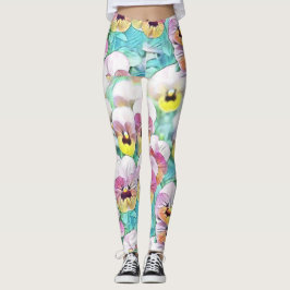schilderij van roze gele waterverf leggings