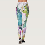 schilderij van roze gele waterverf leggings (Achterkant)