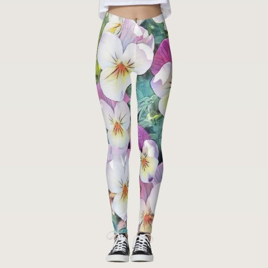 schilderij van roze gele waterverf leggings (Voorkant)