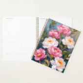 Schilderij van roze pioenrozen bloemboeket planner (Display)