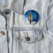 schilderij van Saguaro Cactus Ronde Button 5,7 Cm (In situ)