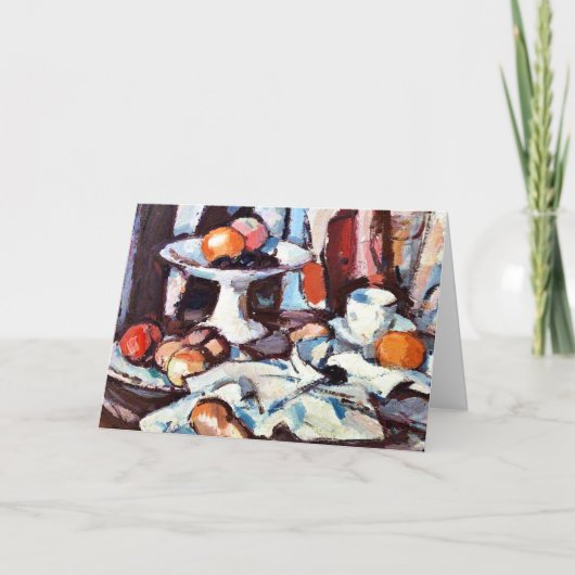 schilderij van Samuel Peploe, nog steeds leven met Kaart (Voorkant)