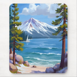 Schilderij van Sand Harbor Beach Lake Tahoe Muismat