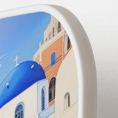 Schilderij van Santorini Island Griekenland | Reis Pickleball Paddle (Links Detail)