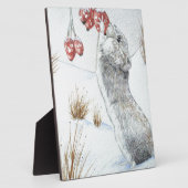 schilderij van schattige muizensneeuwscènedieren fotoplaat (Zijkant)