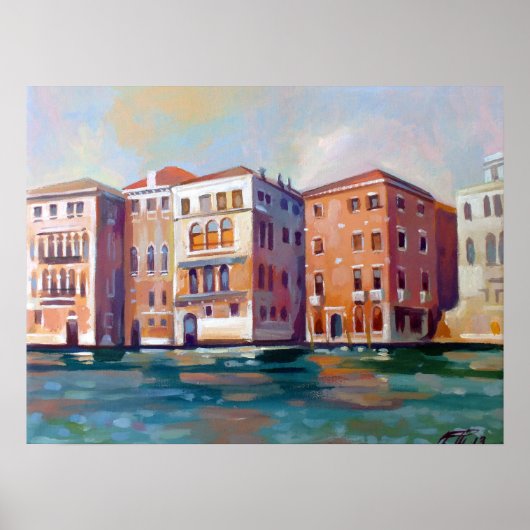 Schilderij van Sestiere San Marco | Venetië, Itali Poster (Voorkant)