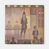 Schilderij van Seurat - De Circus Parade Magneet (Voorkant)