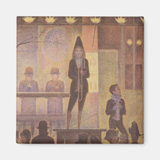 Schilderij van Seurat - De Circus Parade Magneet (Voorkant)