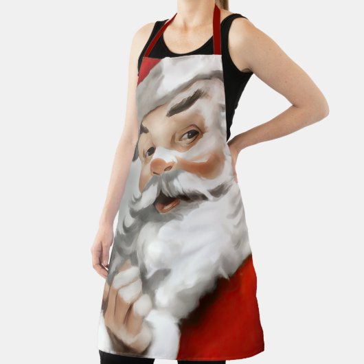 Schilderij van Sinterklaas op Grijs Schort (Insitu)