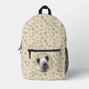 Schilderij van Skye Terrier - Mooie originele hond Bedrukte Rugzak
