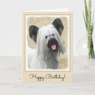 Schilderij van Skye Terrier - Mooie originele hond Kaart