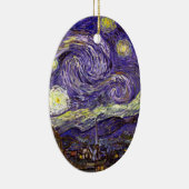 schilderij van Sterrennacht door kunstenaar Vincen Keramisch Ornament (Rechts)