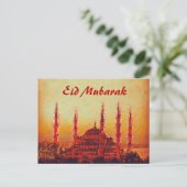 schilderij van Sultan Ahmed-moskee Briefkaart (Staand voorkant)